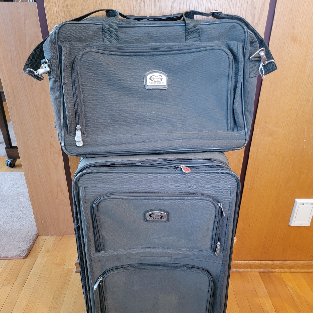 Elegant Gray Travel Bag Set